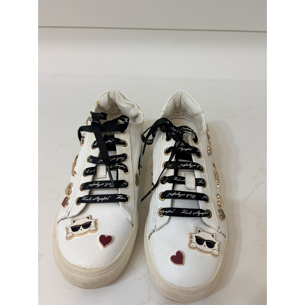 Karl Lagerfeld Paris Cate Pins K24 Sneakers Women 5 White